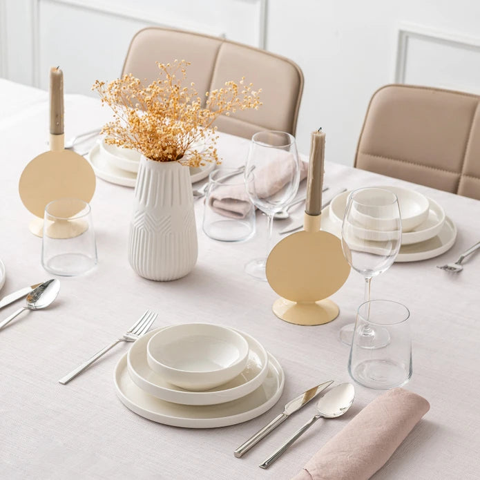 Istanbul Porcelain Akis 18 Piece Dinner Set for 6 People