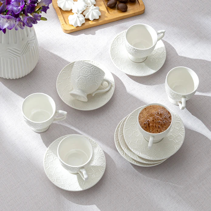 Istanbul Porcelain Hemdem 6-Person Coffee Cup Set 90 ml