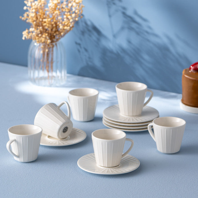 Istanbul Porcelain İzel 6-Piece Coffee Cup Set 90 ml