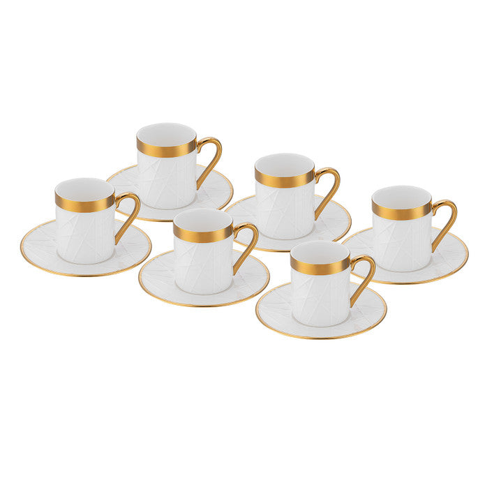 Istanbul Porcelain Buse 6-Piece Coffee Cup Set 90 ml
