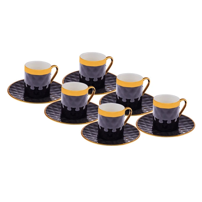 Istanbul Porcelain Bengi 6-Person Coffee Cup Set 90 ml