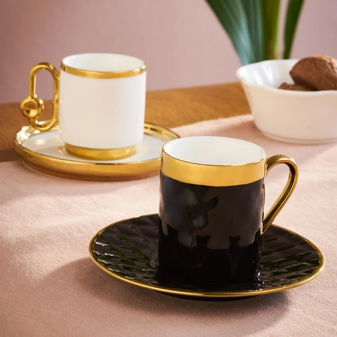 Istanbul Porcelain Bengi 6-Person Coffee Cup Set 90 ml