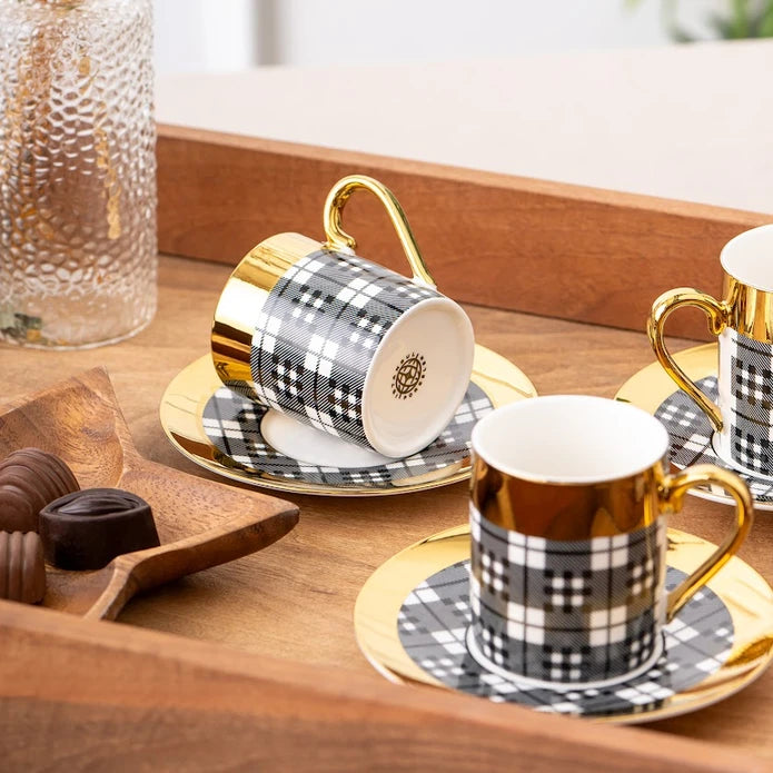 Istanbul Porcelain Deren 6-Piece Coffee Cup Set 90 ml