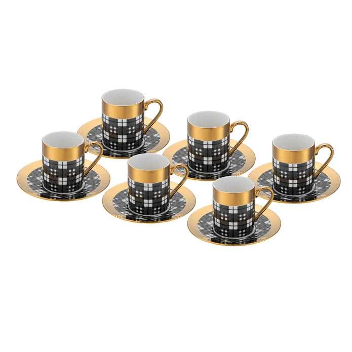 Istanbul Porcelain Deren 6-Piece Coffee Cup Set 90 ml