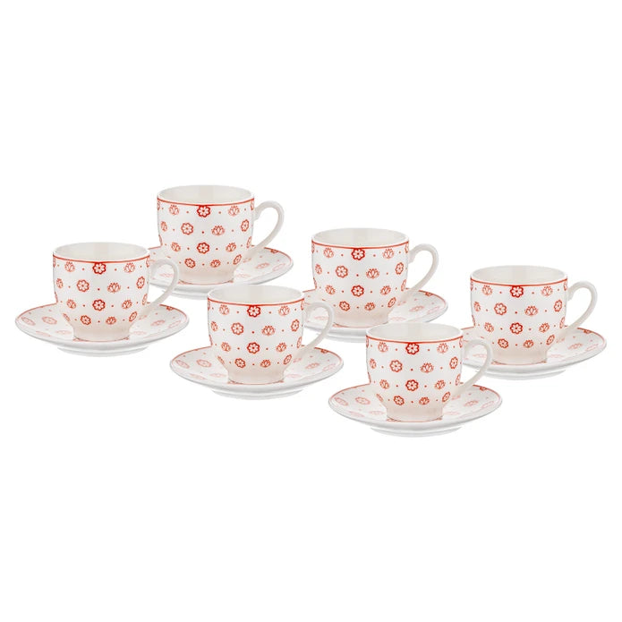 طقم فناجين قهوة إيمسان نويت نيو بون لـ ٦ أشخاص، سعة ٩٠ مل