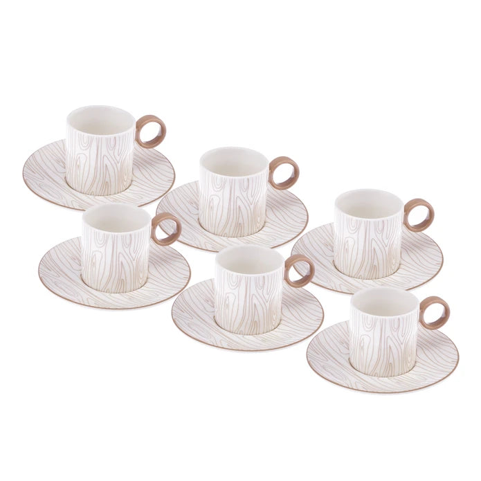 Istanbul Porcelain Ayda 6-Person Coffee Cup Set 90 ml