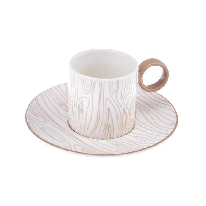 Istanbul Porcelain Ayda 6-Person Coffee Cup Set 90 ml