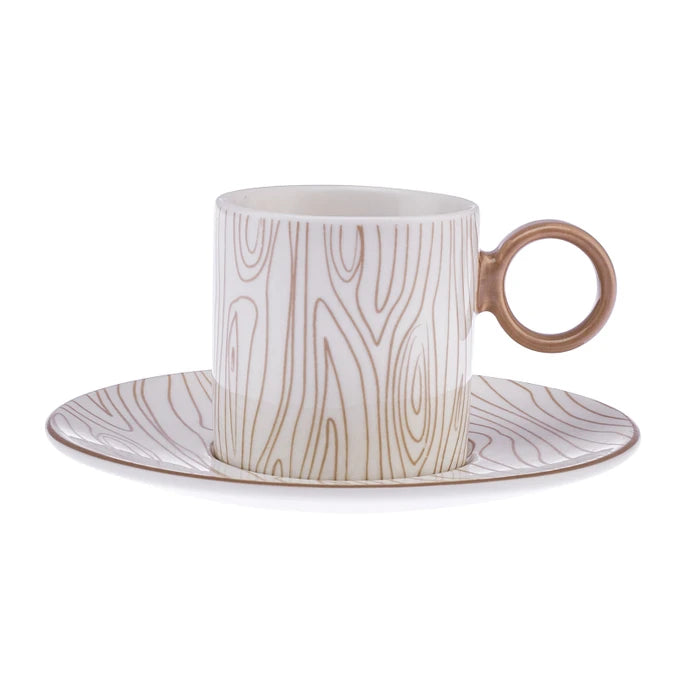 Istanbul Porcelain Ayda 6-Person Coffee Cup Set 90 ml