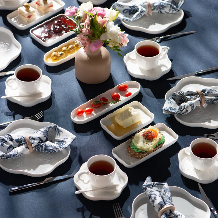 Emsan Florist 30-Piece Porcelain Breakfast Set for 6 People