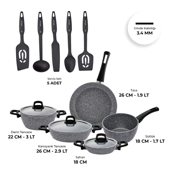 Emsan New Harmony 13-Piece Cookware Set