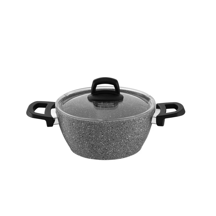 Emsan Experto 14-Piece Nonstick Granite & Stainless Steel Cookware Set