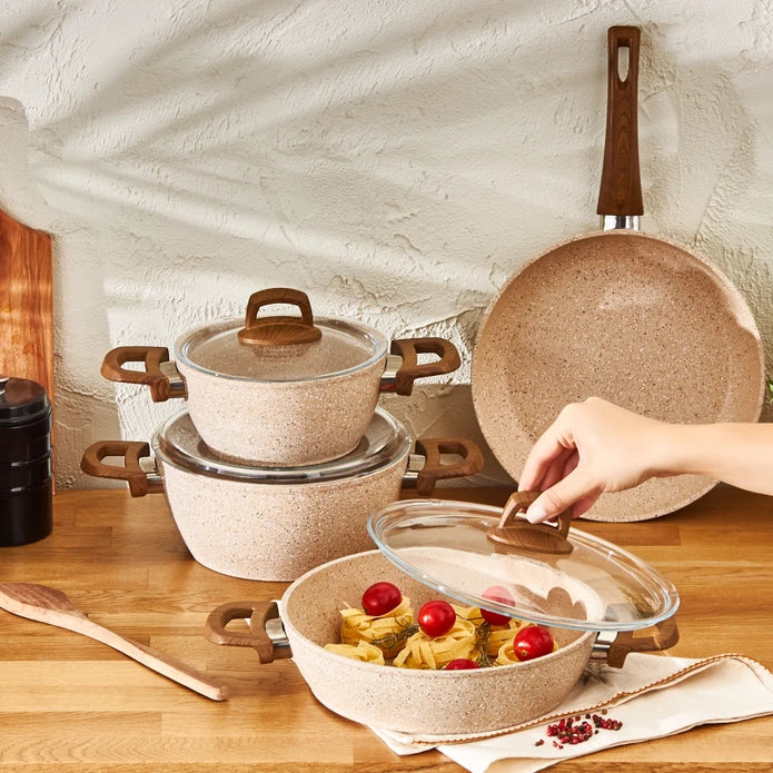 Emsan Royal Natural 7-Piece Cookware Set
