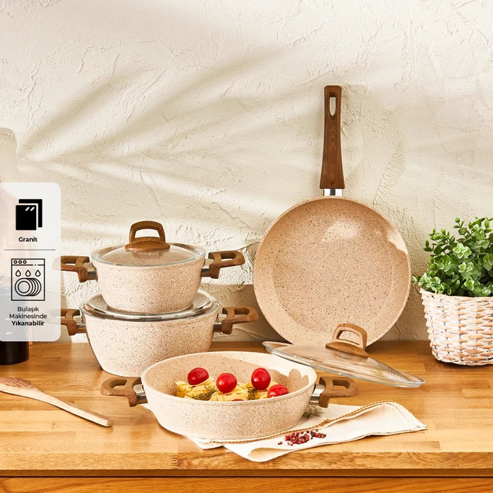 Emsan Royal Natural 7-Piece Cookware Set