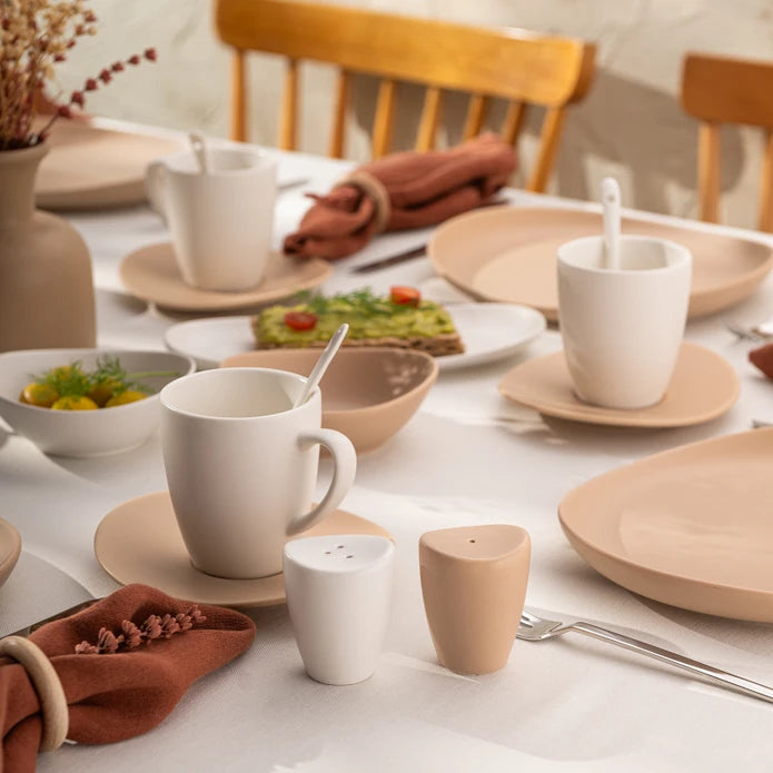 Istanbul Porcelain Belin 32-Piece Breakfast Set for 6 People