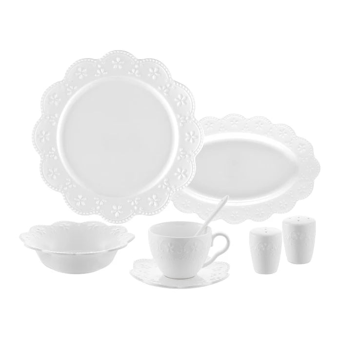 Istanbul Porcelain Akay 32-Piece Breakfast Set for 6 People