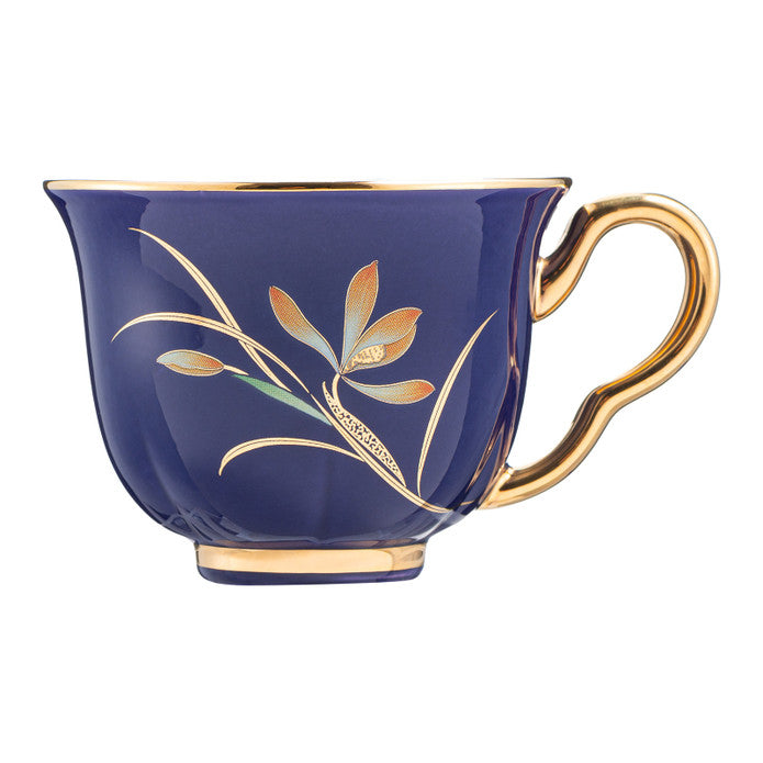 طقم فناجين قهوة من إسطنبول بورسلين بيرين لـ ٢ أشخاص، لون كوباﻻت، سعة ٩٠ مل