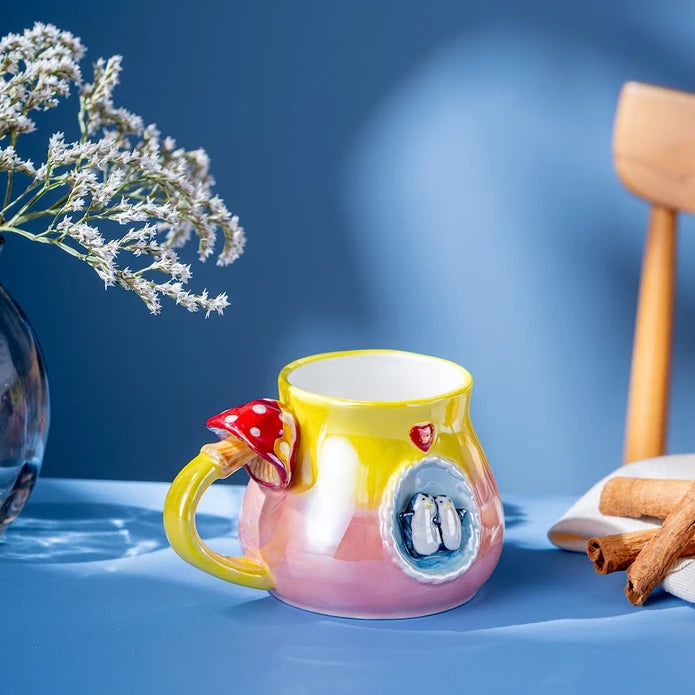 Istanbul Porcelain Penguin Mug 400 ML Pink