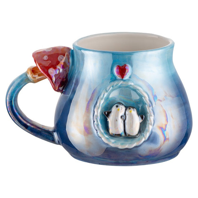 Istanbul Porcelain Penguin Mug 400 ML Navy Blue