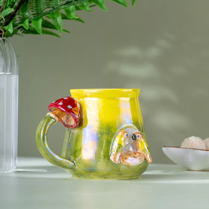 Istanbul Porcelain Tropical Mug 400 ML Green