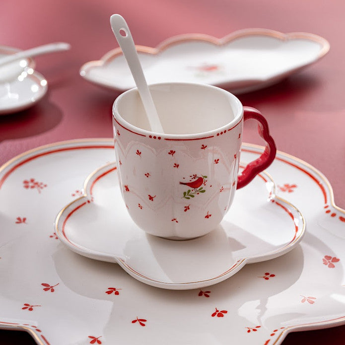 Emsan Myna Porcelain 32-Piece Breakfast Set for 6 People