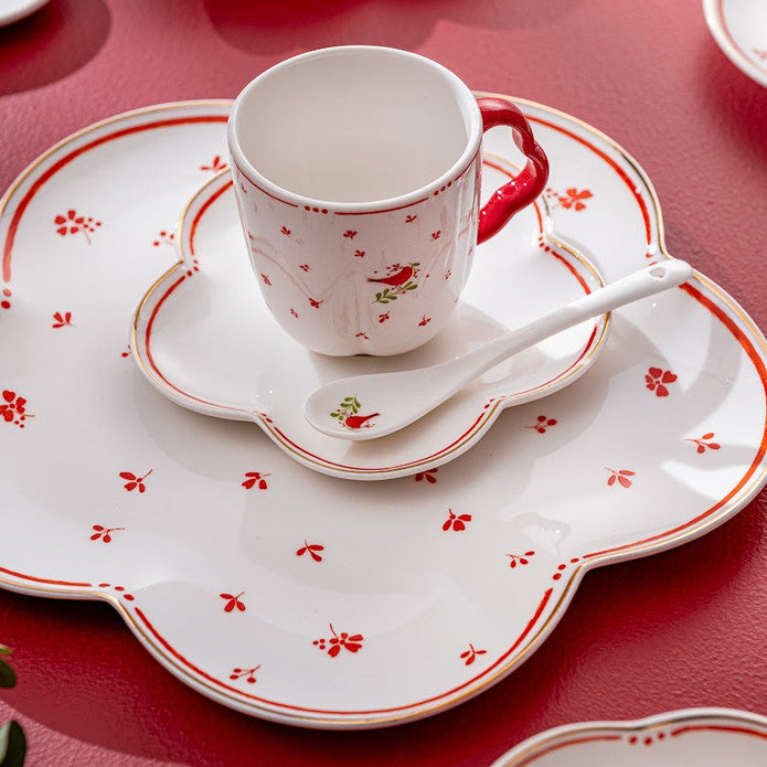Emsan Myna Porcelain 32-Piece Breakfast Set for 6 People