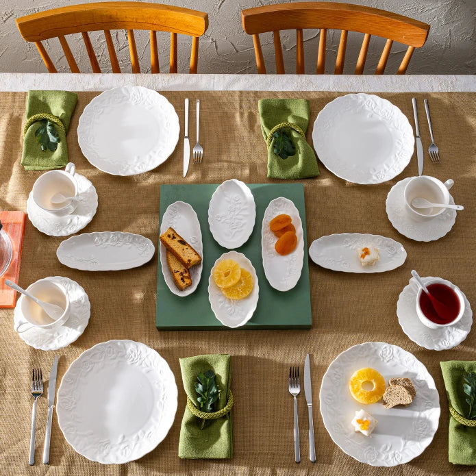 Emsan Rosy Porcelain 30-Piece Breakfast Set