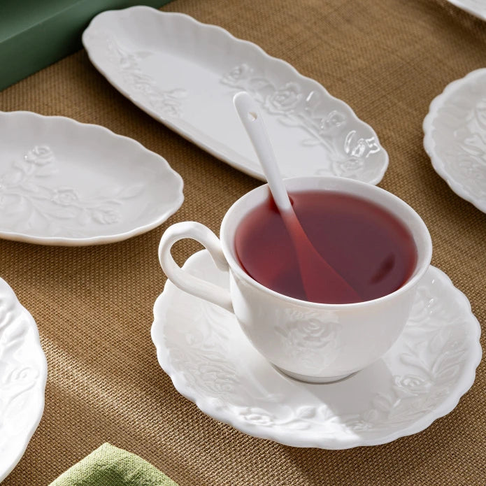 Emsan Rosy Porcelain 30-Piece Breakfast Set