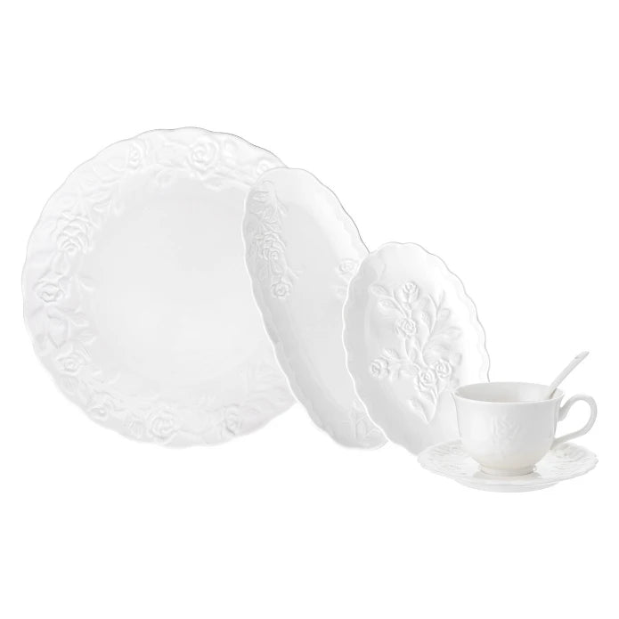 Emsan Rosy Porcelain 30-Piece Breakfast Set