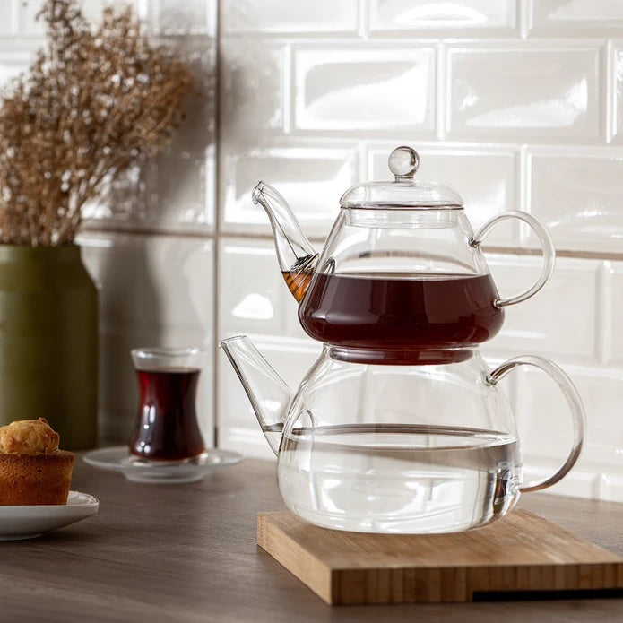 Emsan Lia Borosilicate Mini Teapot Set