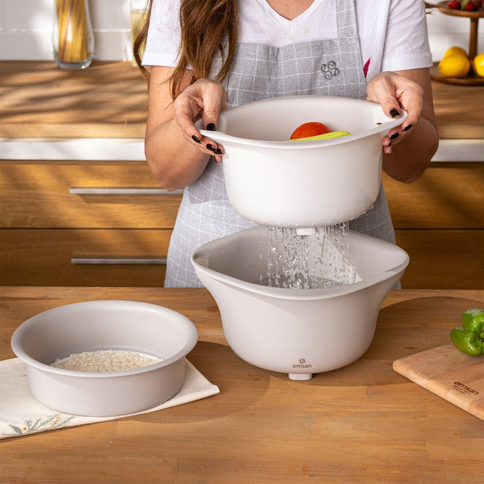 Emsan Soft 3-Piece Strainer Set