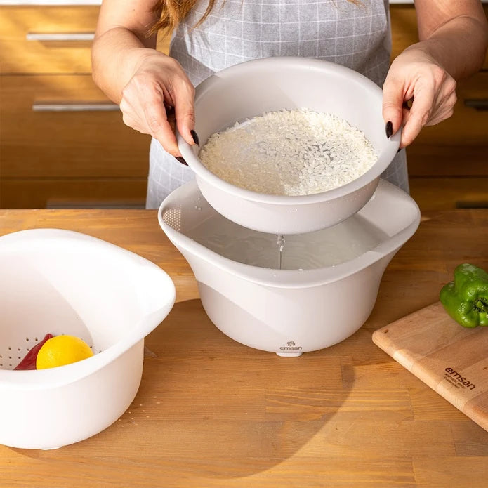 Emsan Soft 3-Piece Strainer Set