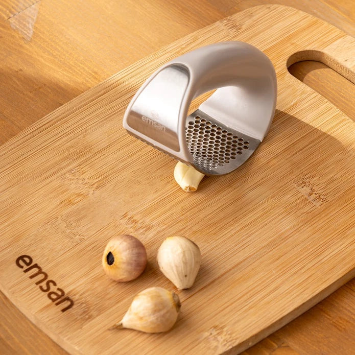 Emsan Soft Stainless Steel Garlic Press