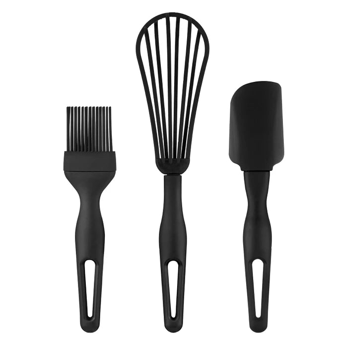 Emsan Cherry 3-Piece Spatula and Whisk Set