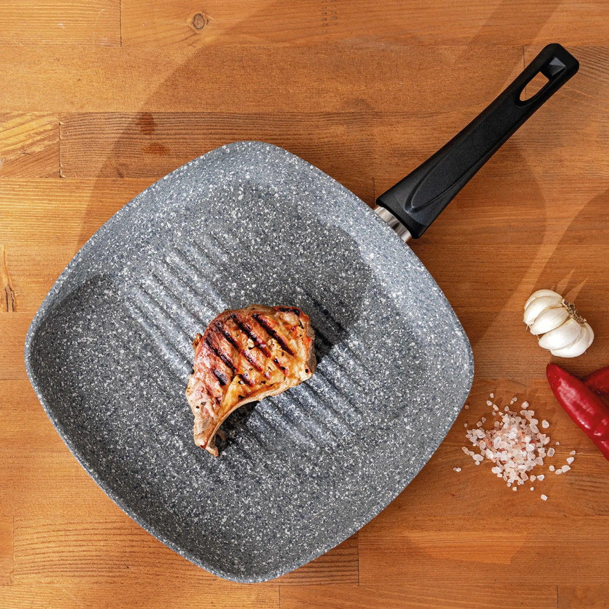 Emsan Titanium Granite Square Frying Pan 28 cm