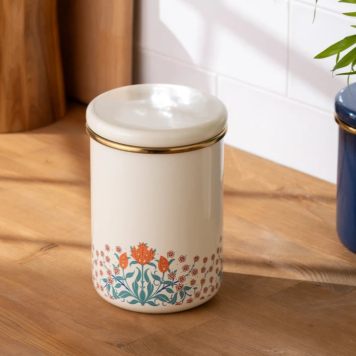 Emsan Hasbahçe Large Size Enamel Jar