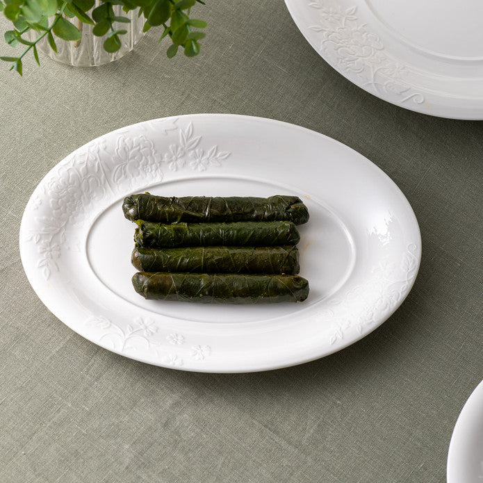 Istanbul Porcelain Magnolia Canoe Plate 25 cm