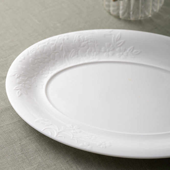 Istanbul Porcelain Magnolia Canoe Plate 25 cm