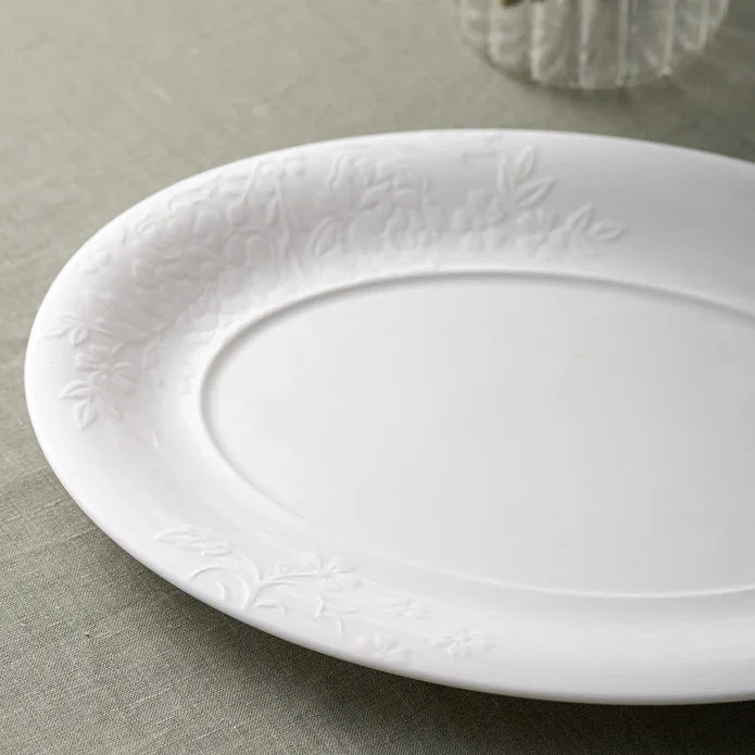 Istanbul Porcelain Magnolia Canoe Plate 25 cm - Emsan Jordan