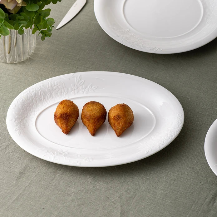 Istanbul Porcelain Magnolia Canoe Plate 30 cm