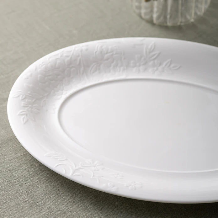 Istanbul Porcelain Magnolia Canoe Plate 35 cm