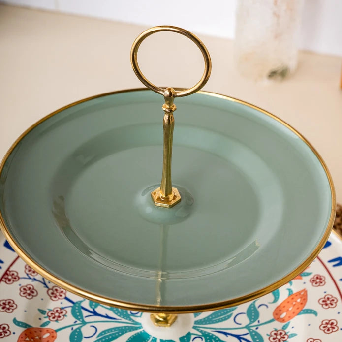 Emsan Hasbahçe Enamel Tiered Cookie Tray 21 x 29 cm