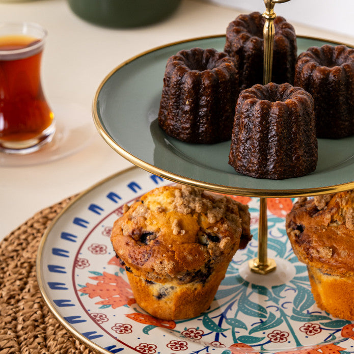 Emsan Hasbahçe Enamel Tiered Cookie Tray 21 x 29 cm