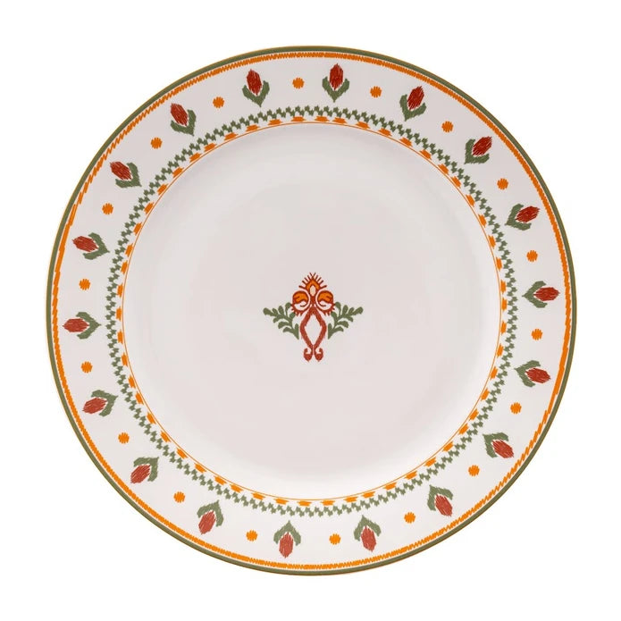 Emsan New Bone Ethnic 24-Piece Round Dinner Set for 6 People