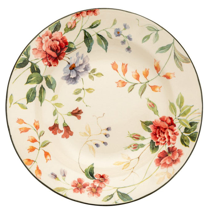 Istanbul Porcelain Heybeli 24-Piece Dinner Set for 6 People