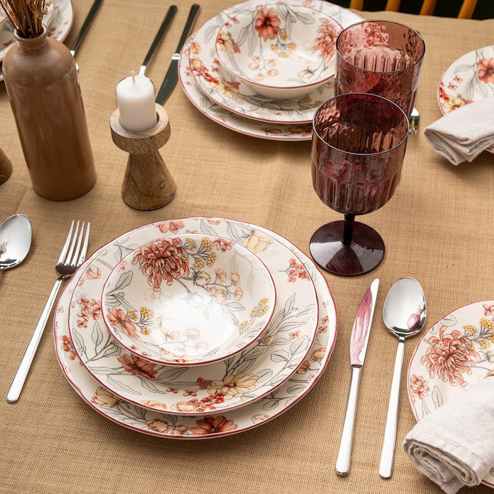 Istanbul Porcelain Ayasofya 24-Piece Dinner Set for 6 People