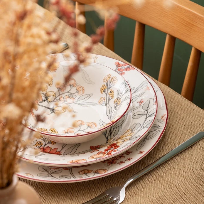 Istanbul Porcelain Ayasofya 24-Piece Dinner Set for 6 People