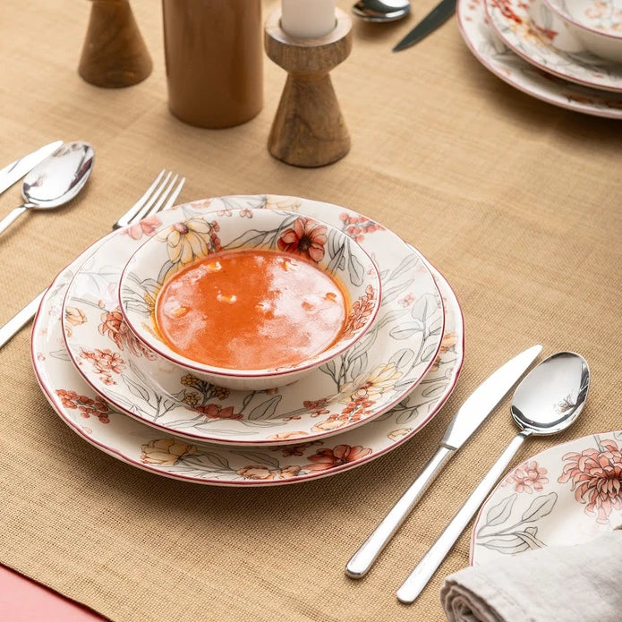 Istanbul Porcelain Ayasofya 24-Piece Dinner Set for 6 People