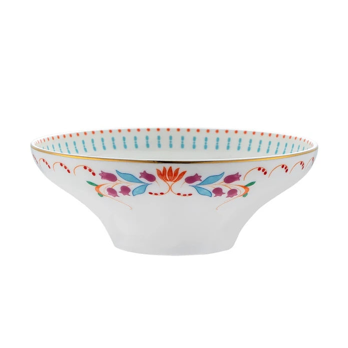 Istanbul Porcelain Nar Fine Bone Bowl Blue 14 cm