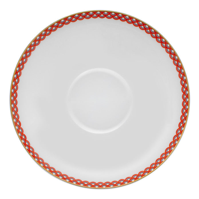 Istanbul Porcelain Nar Fine Bone Bowl Red 14 cm