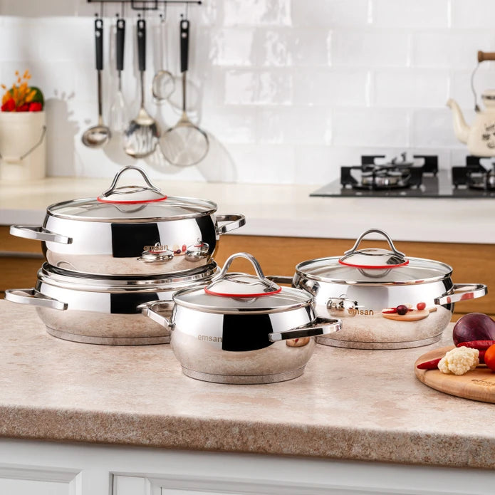 Emsan Seylan 8-Piece Cookware Set